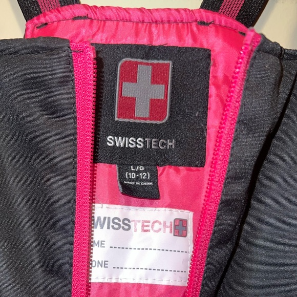 girls swiss tech snow bib - Picture 3 of 3